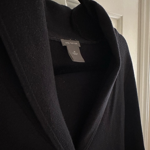 Ann Taylor knit blazer, medium, black - Picture 2 of 3